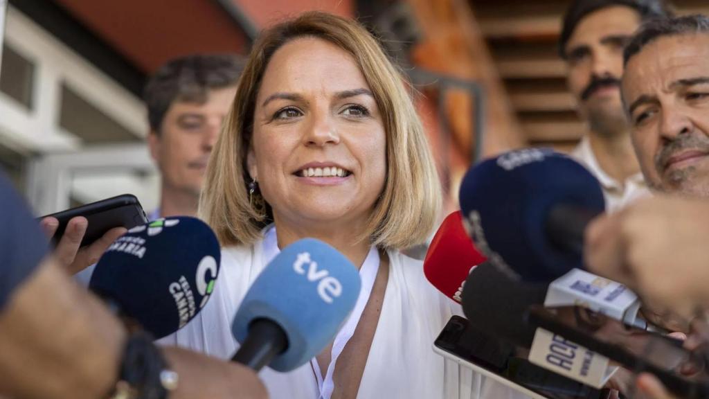 Noemí Santana, cuando cesó como consejera de Derechos Sociales para ser candidata al Congreso por Sumar.