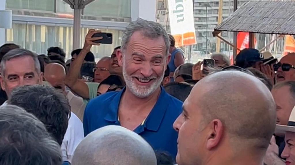 El rey Felipe VI, en el concierto de Jaime Anglada en Mallorca.