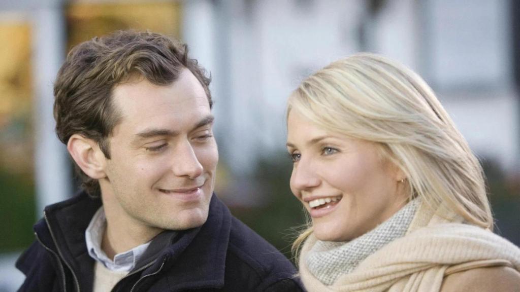 Jude Law y Cameron Diaz en una escena de 'The Holiday (Vacaciones).