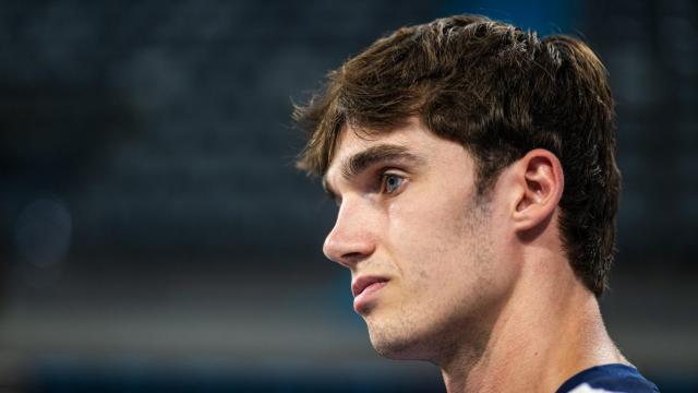 Pablo Urdangarin, durante un partido del Granollers el pasado viernes, 1 de agosto de 2025.