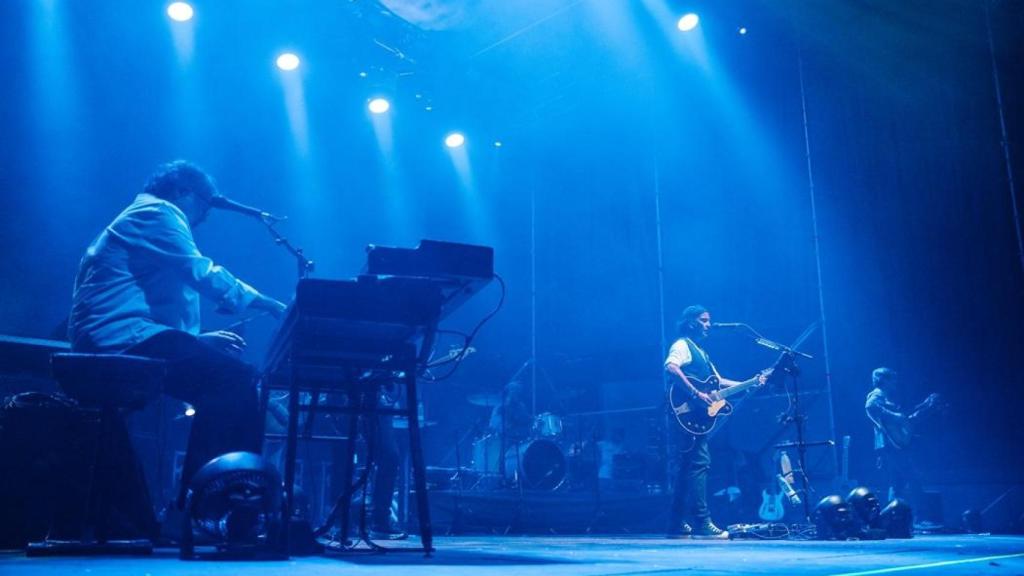 Un instante durante el Concierto de Los Secretos en Sant Joan d'Alacant.