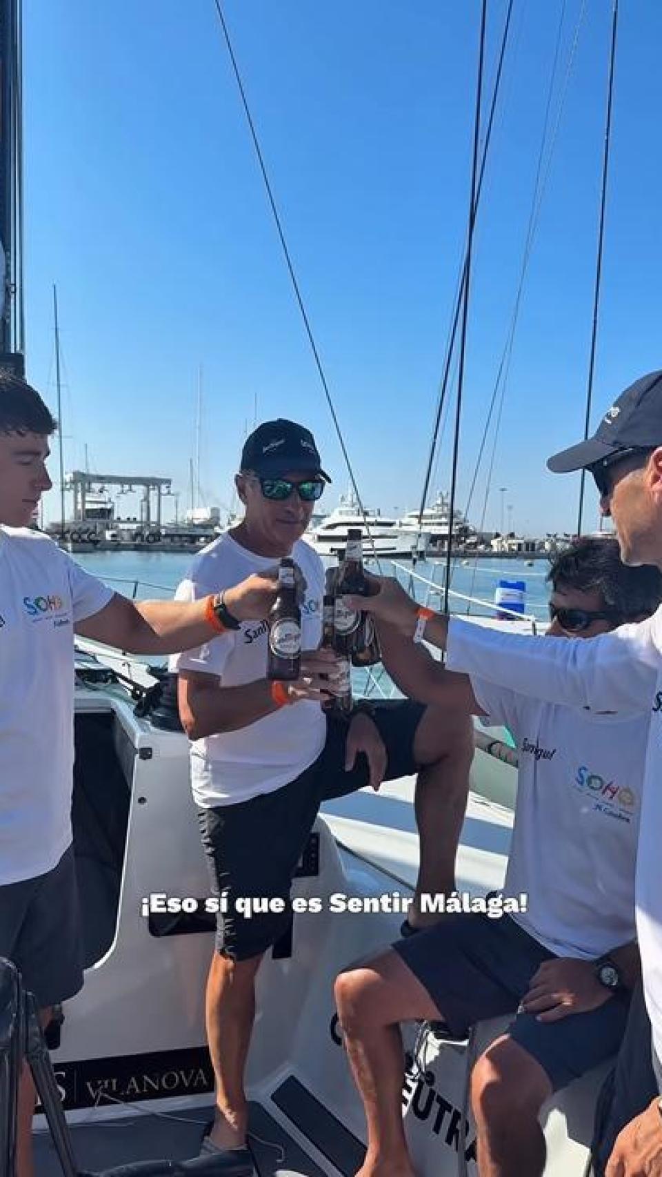 Javier Domínguez Banderas, hermano de Antonio Banderas, ha formado parte este año del equipo de vela Teatro del Soho CaixaBank San Miguel.