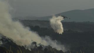 Activo un incendio forestal en Vilardevós (Ourense) arrasa con 570 hectáreas calcinadas