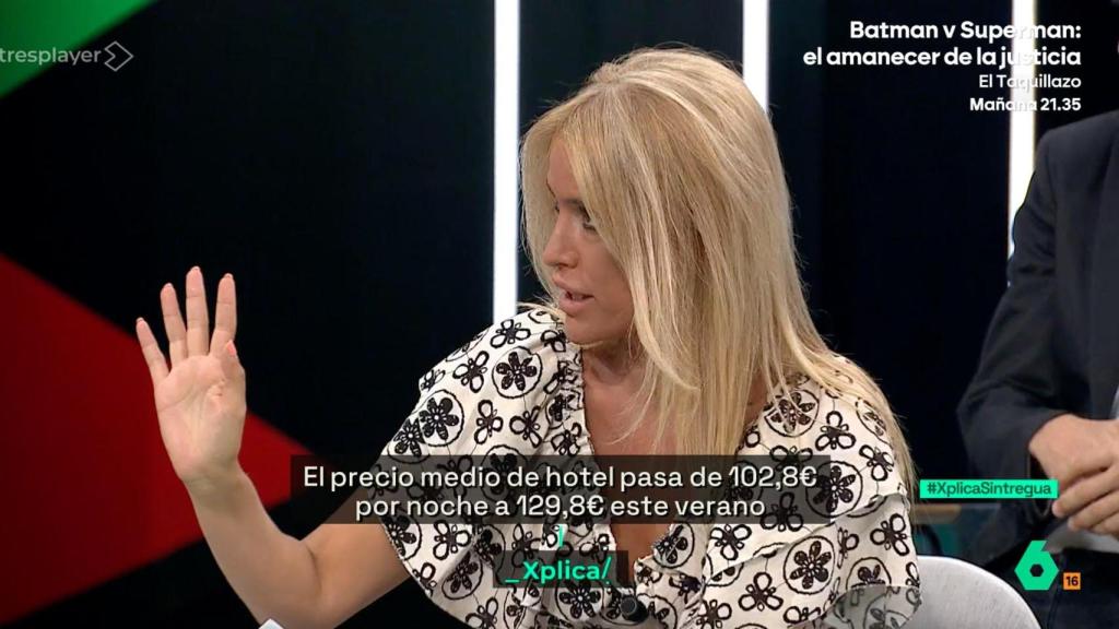 Afra Blanco en 'laSexta Xplica'.