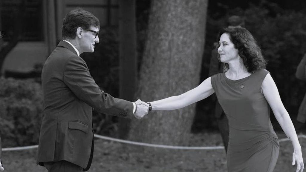 Salvador Illa e Isabel Díaz Ayuso, en la última Conferencia de Presidentes.