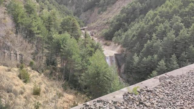 La zona del barranco de Villanúa (Jaca).