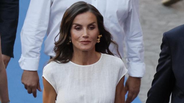 La monarca, a su llegada a la gala celebrada en Palma.