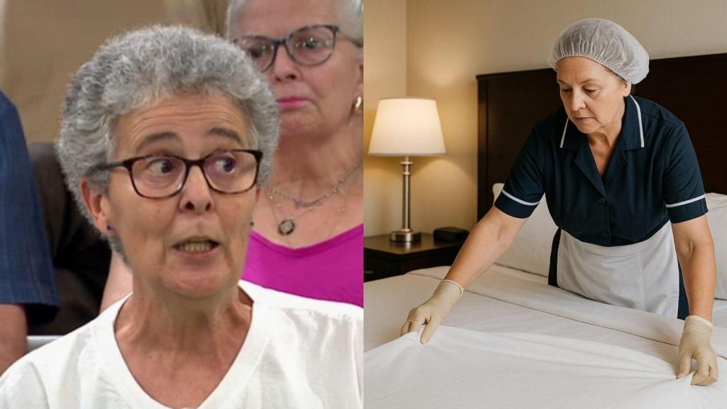 Imagen de Marimar y una camarera de piso generada por IA.