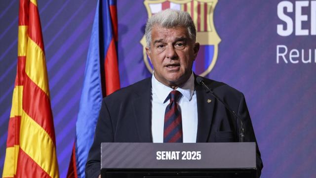 Joan Laporta, en un acto institucional del FC Barcelona