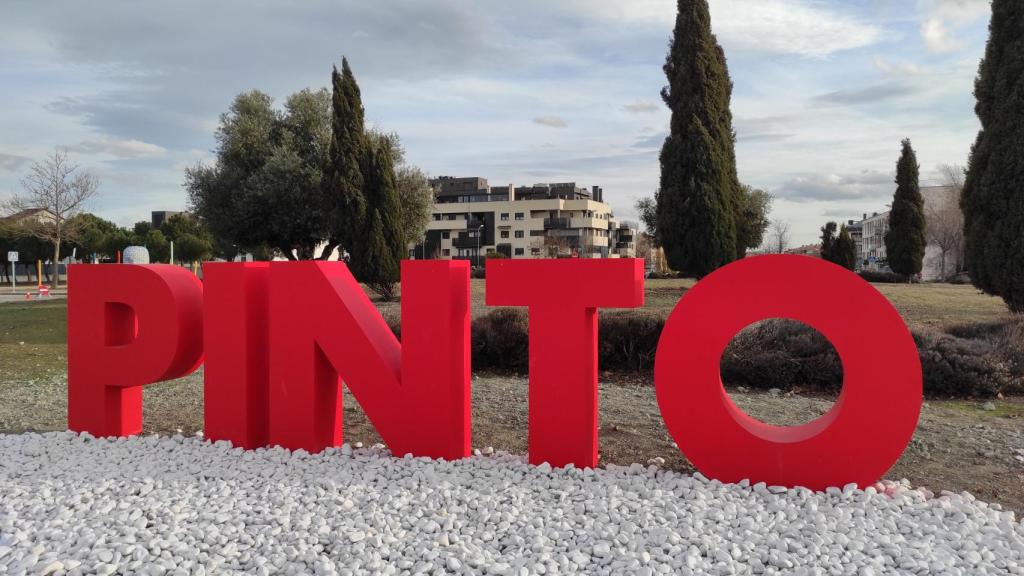 Entrada a la localidad madrileña de Pinto.