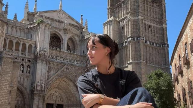 Catalina Carrion en la Catedral de Toledo.