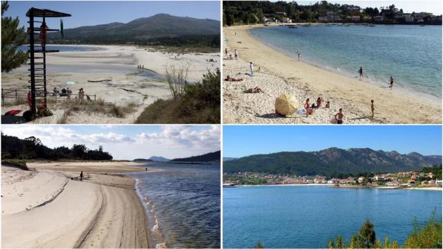 Arriba a la izquierda, Aguieira. A su derecha, Boa. Abajo a la izquierda, Testal y, a la derecha,  Esteiro.