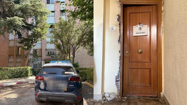 El edificio y el piso en el que vivía Ramón P.H. en Latina.