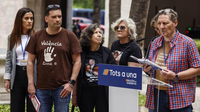 Representantes de víctimas de la dana. Rober Solsona / Europa Press