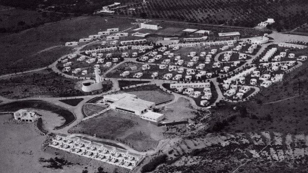 Imagen histórica de la Residencia de Tiempo Libre de Marbella.