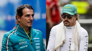 Imagen de Pedro de la Rosa y Fernando Alonso.