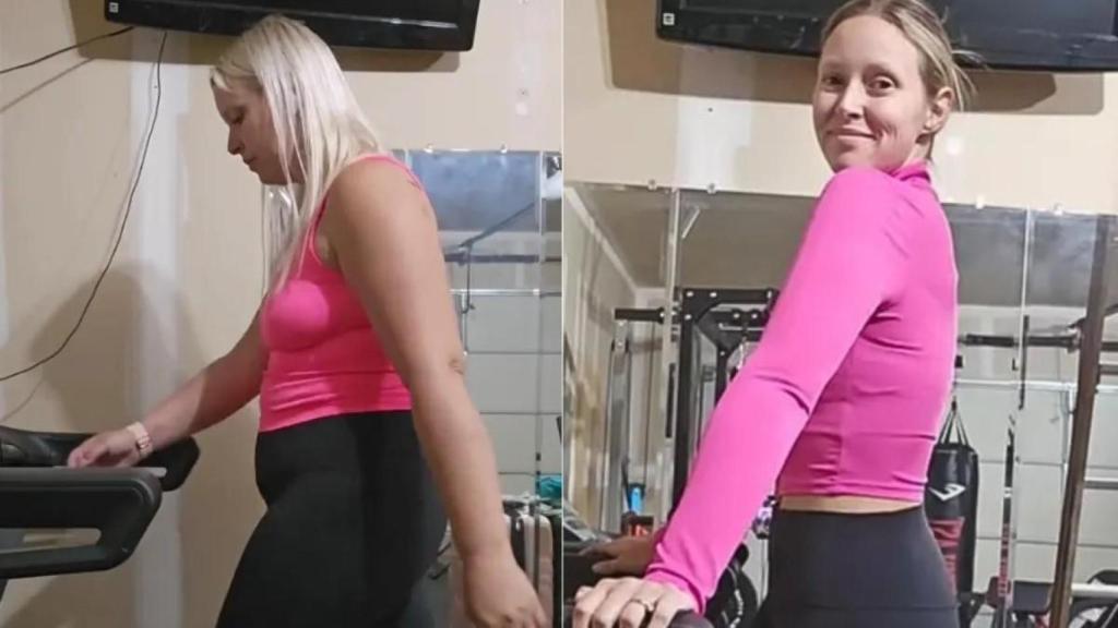 Rebecca Reyes, antes y después de su plan de pérdida de peso.