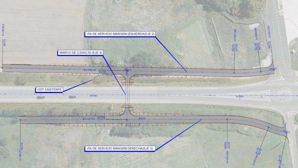 Plan de la consellería de Vivenda e Infraestruturas para la ejecución de un paso inferior en la AC-523 en el entorno de la rotonda de Ledoño-Rumbo.