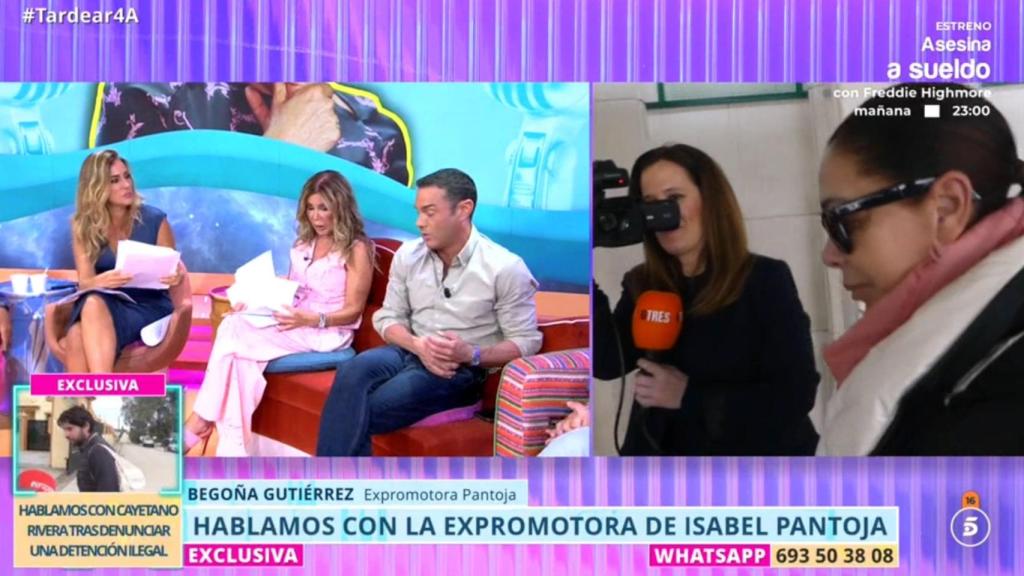 Verónica Dulanto, Begoña Gutiérrez y Antonio Rossi en 'Tardear'.