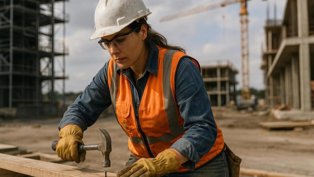 Una albañila, sin rodeos ante la escasez de mujeres en la obra: Si levantas a tu hijo, vas a poder con un saco de 25 kilos