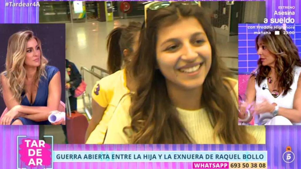 Raquel Bollo responde a Aguasantas en 'Tardear'.