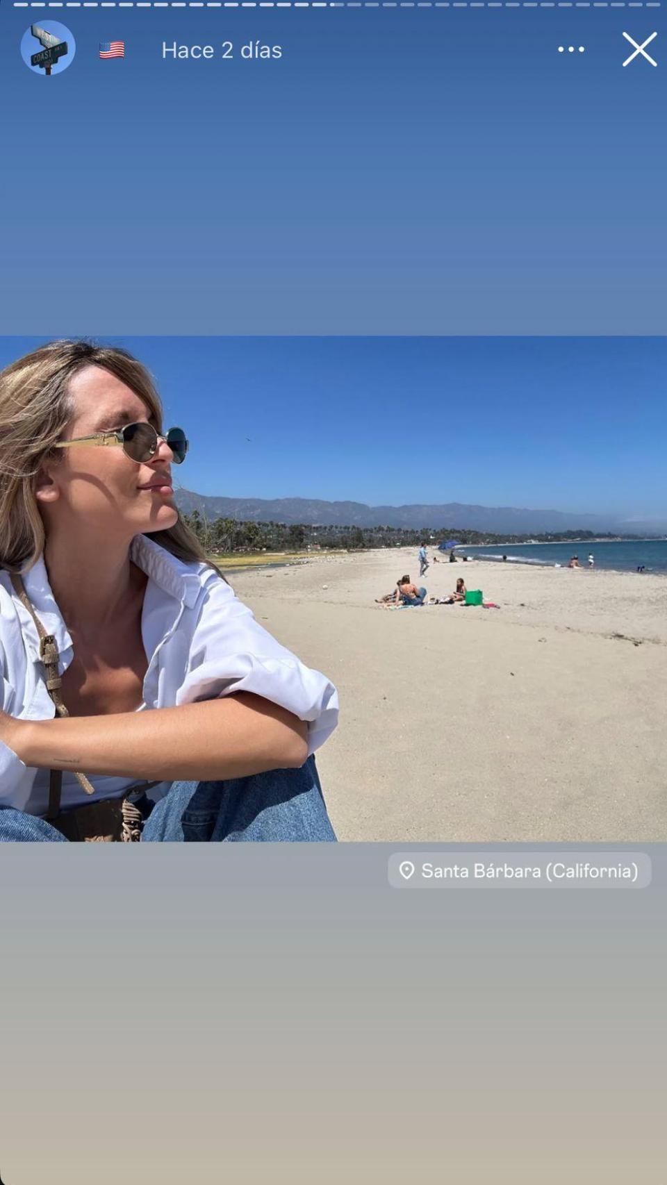 Carla Cotterli posando desde Santa Bárbara.