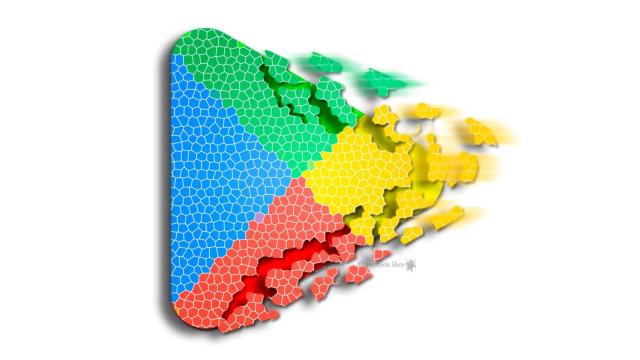 Fotomontaje inspirado en la Google Play Store