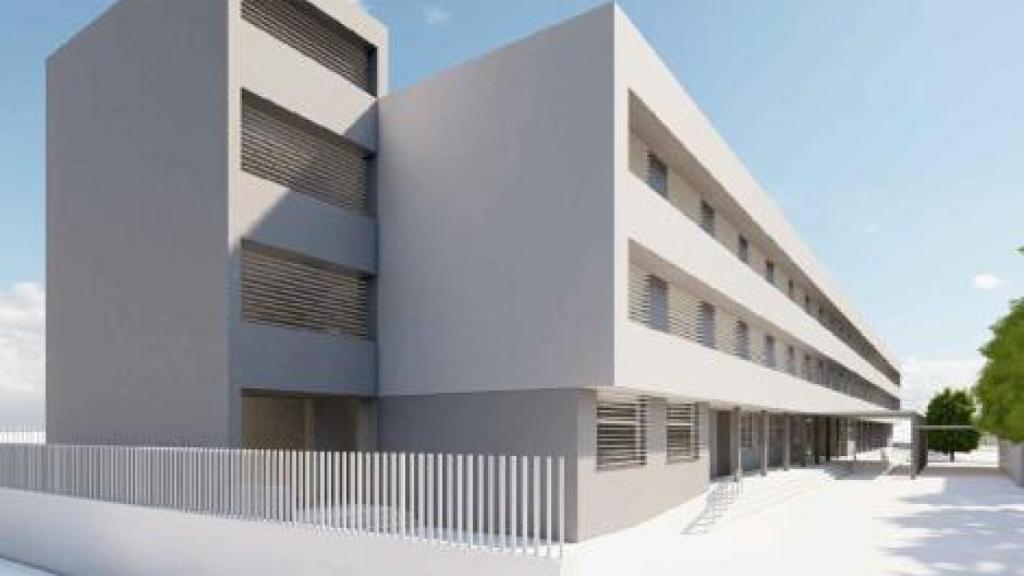 Infografía del nuevo instituto proyectado en el barrio de Soliva, en Málaga capital.