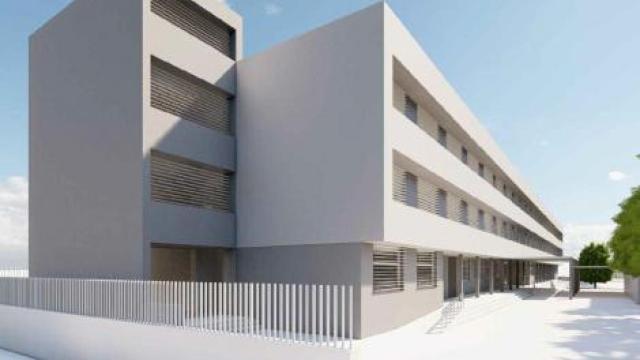 Infografía del nuevo instituto proyectado en el barrio de Soliva, en Málaga capital.