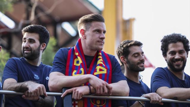 Ter Stegen, en la rúa de campeones de La Liga 2024/25