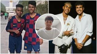 Adam Aznou y Lamine Yamal, en un collage