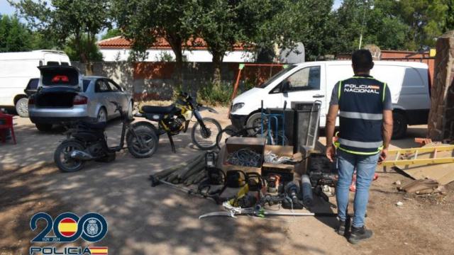 Materiales incautados. Foto: Policía Nacional.