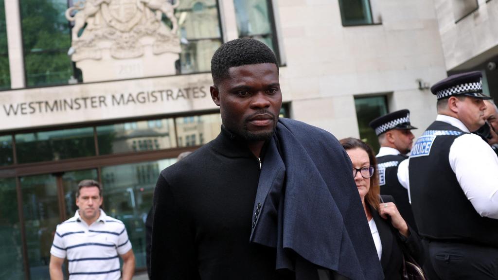 Thomas Partey, a la salida del Tribunal de Magistrados de Westminster