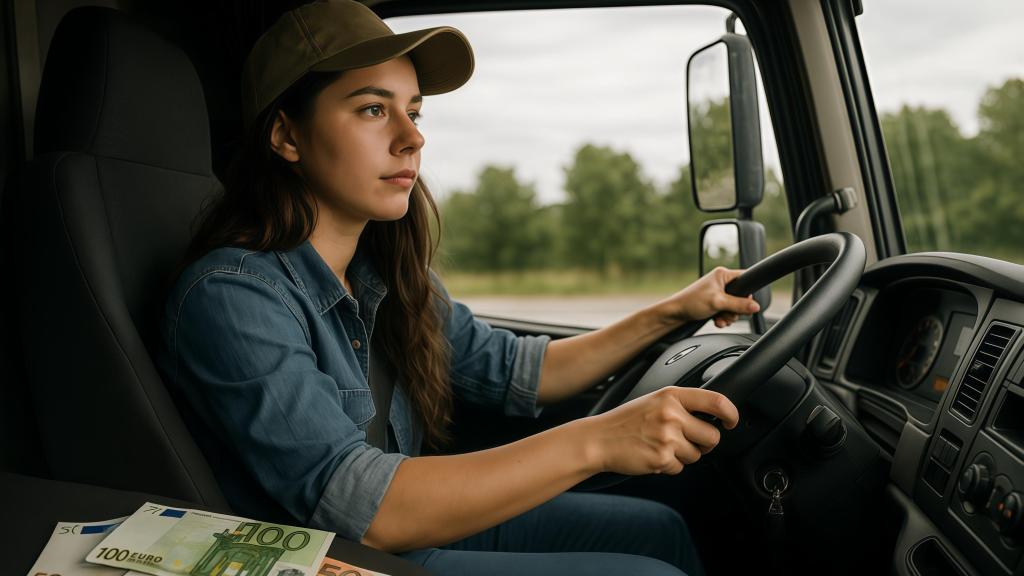 Imagen de una camionera generada con IA.