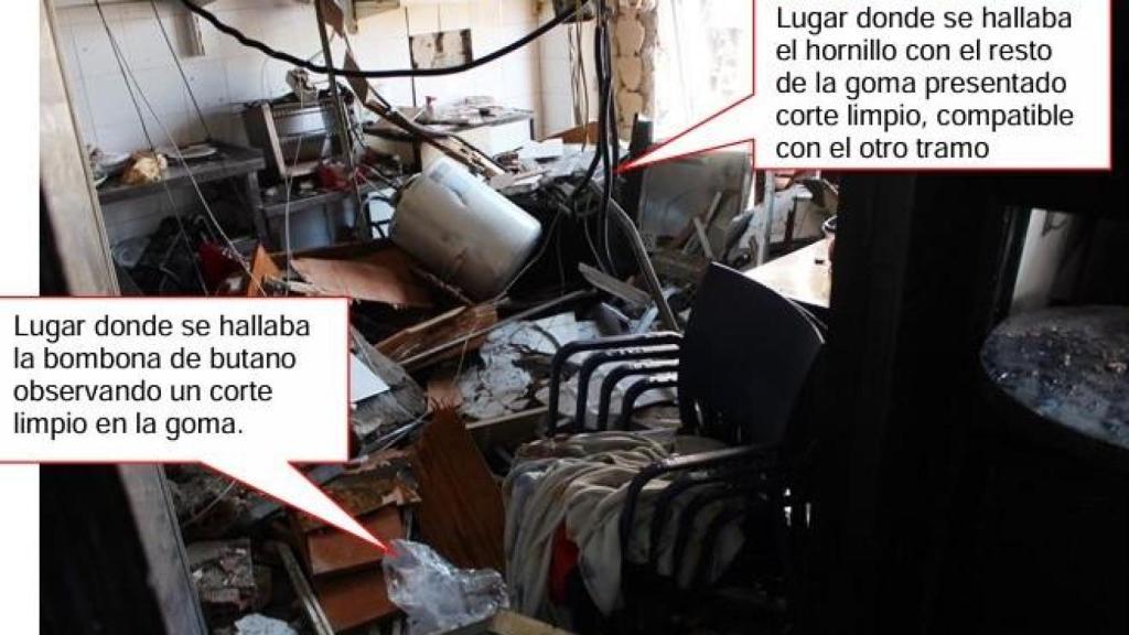 El foco de la deflagración estaba en la cocina del bar Casa Javi que funcionaba como tetería árabe,