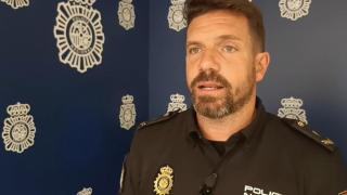 Cristian Aventín, portavoz de la Policía Nacional en Zaragoza.