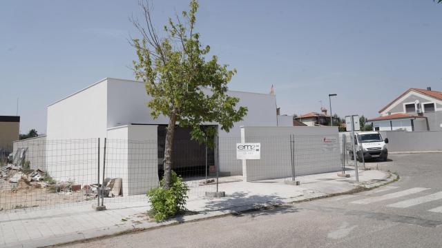 Imagen del chalet en el que se ha producido la explosión en Medina del Campo