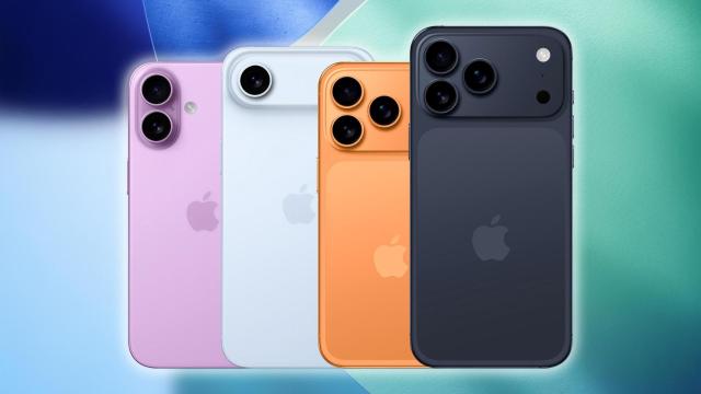 Fotomontaje con los renders de los nuevos iPhone.