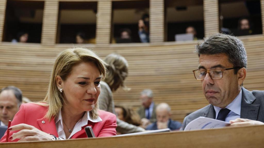 La vicepresidenta del Gobierno valenciano, Susana Camarero, y el presidente, Carlos Mazón. Rober Solsona / EP