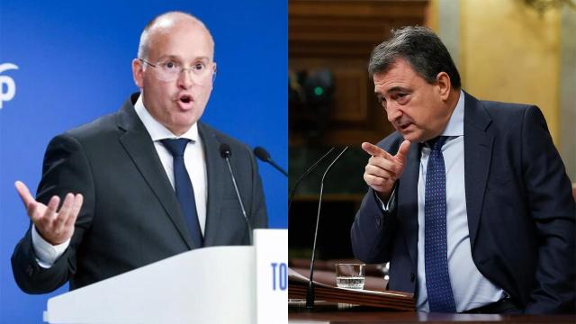 Miguel Tellado (PP) y Aitor Esteban (PNV).