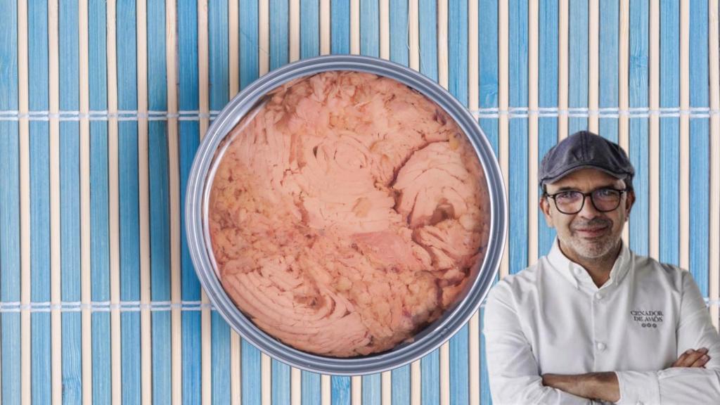 El chef Jesús Sánchez en un montaje de El Español