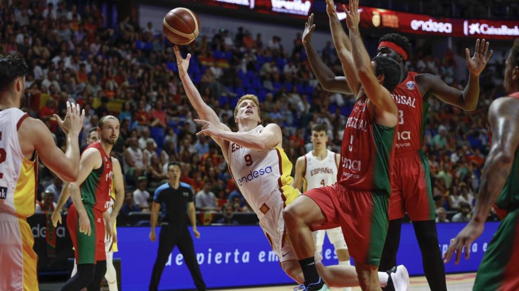 Alberto Díaz, durante el España vs. Portugal de preparación para el Eurobasket
