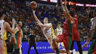 Alberto Díaz, durante el España vs. Portugal de preparación para el Eurobasket