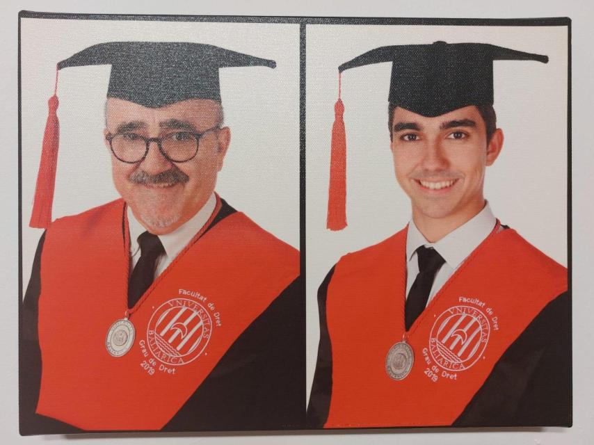 Antonio de 66 años y su hijo Pablo de 26 años.