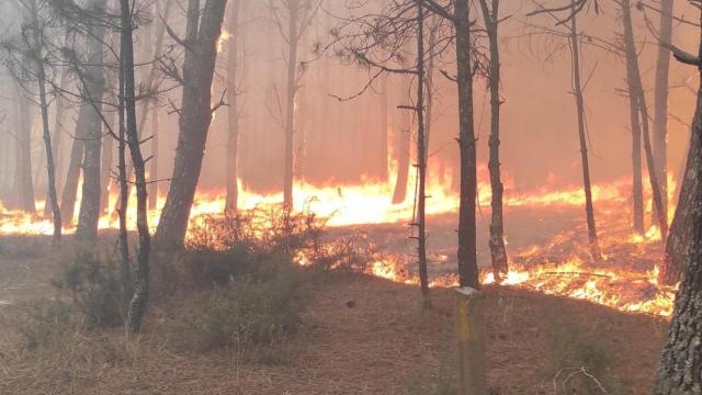 Incendio en Ponteceso