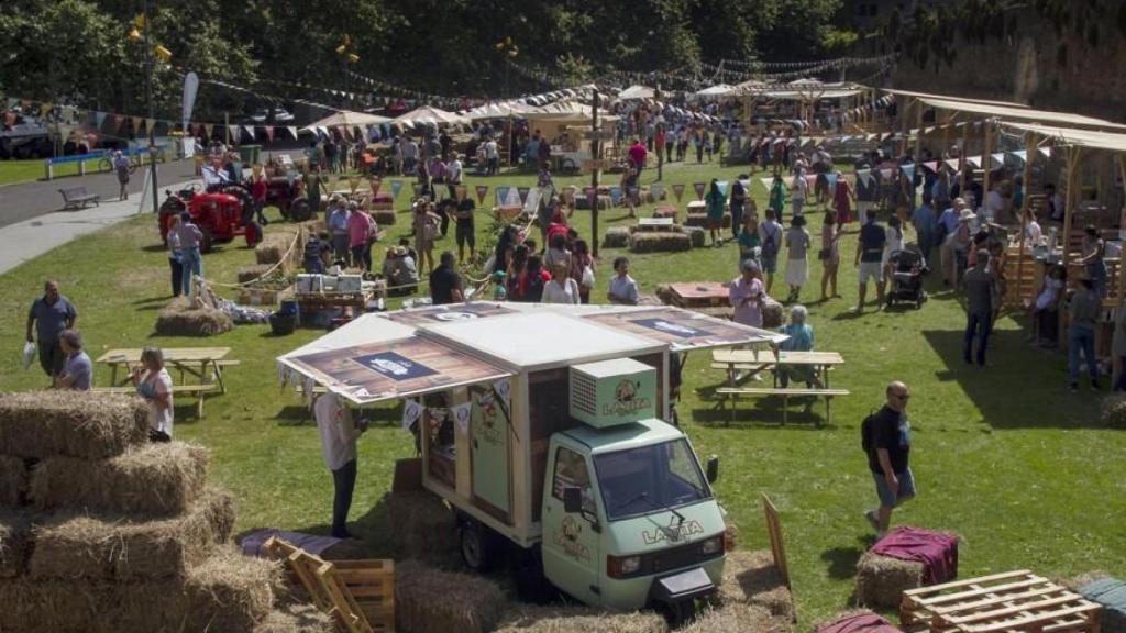 Una edición anterior del Mercado de la Cosecha.