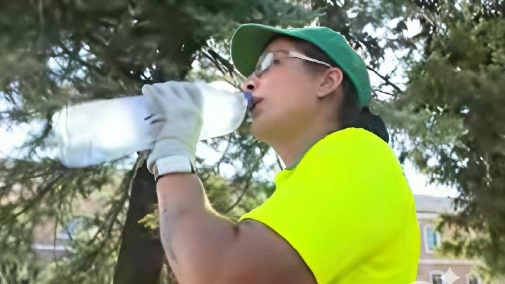 Esta barrendera sabe lo que hacer.