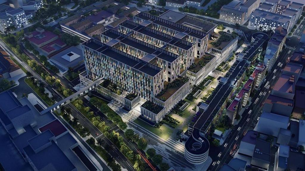 Diseño del nuevo Hospital de Málaga.