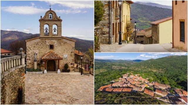 Vistas del pueblo de La Hiruela, en Madrid.