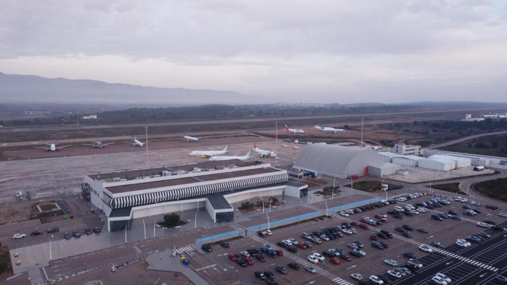 Foto panorámica de las instalaciones del aeropuerto de Castellón, donde se ubica el programa 'ESA-BIC Valencia Region' .